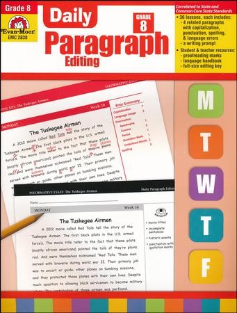 Daily Paragraph Editing, Grade 8: 9781609638337 - Christianbook.com