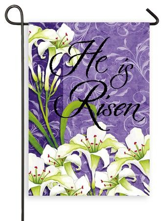 He Is Risen, Small Flag: Joy Hall - Christianbook.com