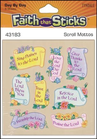 Stickers: Scroll Motto: 9781414392530 - Christianbook.com