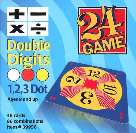 24 Game Double Digits Math Cards Teacher Homeschool Complete Multiplication for sale online 