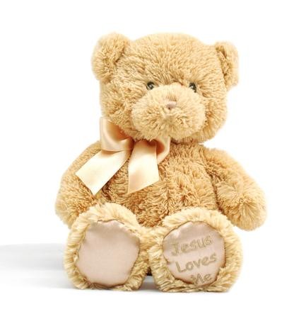 Jesus Loves Me Lullaby Teddy Bear, Tan by GUND 