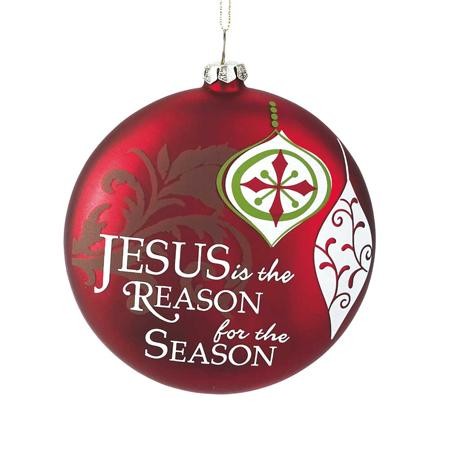 Jesus Is The Reason For The Season Ornament Red Christianbook Com