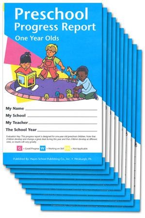 PreSchool Progress Reports, One Year Olds Pack of 10 - Christianbook.com