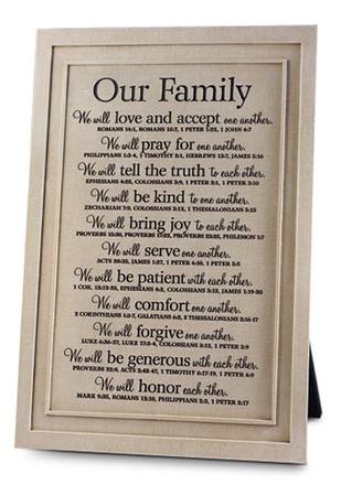 Our Family Plaque - Christianbook.com