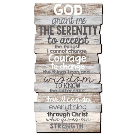Serenity Prayer Stacked Words Wall Art - Christianbook.com