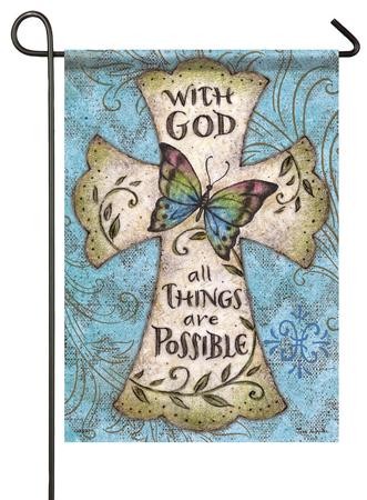 With God All Things Are Possible, Small Flag: Tina Wenke ...