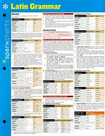 Latin Grammar SparkCharts: SparkNotes: 9781411470477 - Christianbook.com