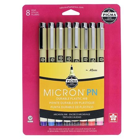 8-Piece PN Pigma Micron Pen Set