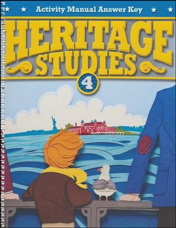 BJU Press Heritage Studies Grade 4 Student Activities Key (3rd Edition ...