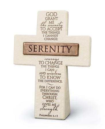 serenity prayer cross shape