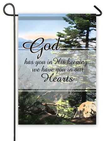 God Has You In His Keeping Flag, Small - Christianbook.com