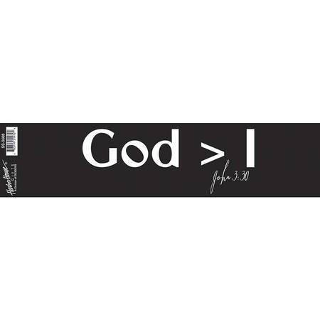 God Is Greater Than I Bumper Sticker - Christianbook.com