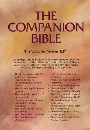 KJV Companion Bible, genuine leather, black: Edited By: E.W. Bullinger ...