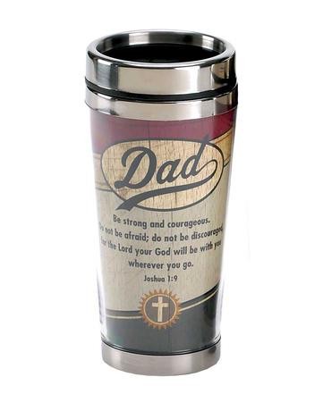 The World's Best Dad Ceramic Coffee Mug - Joshua 1:9