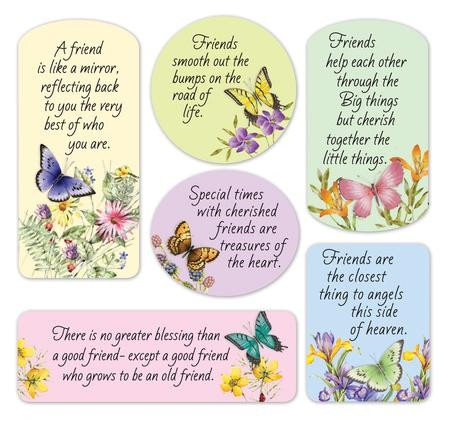 Butterfly Friendship Magnets, Set of 6 - Christianbook.com