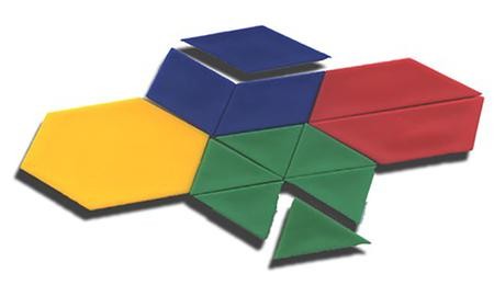 Plastic Pattern Blocks, Set of 100 - Christianbook.com