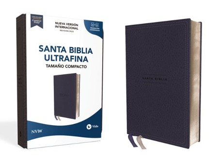 NVI Santa Biblia Ultrafina, Tam. Compacto, Piel Imit. Azul Marino (NVI ...