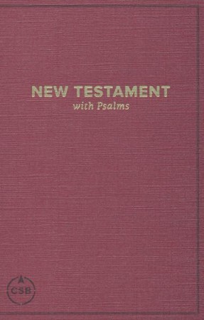 CSB Pocket New Testament with Psalms, Burgundy, Case of 24 ...