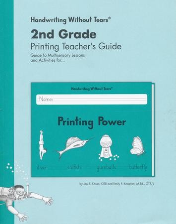 Printing Power Student Workbook Learning Without Tears Handwriting Without Tears Series Writing and Language Arts Lessons 2nd Grade Writing Book Current Edition For School or Home Use