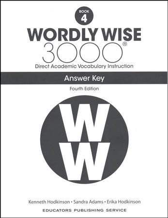 Wordly Wise 3000 Book 4 Key (4th Edition; Homeschool Edition