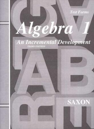 saxon algebra test forms christianbook third study edition kit