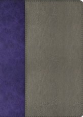 NKJV Jeremiah Study Bible, Limited  Edition--soft leather-look, gray/purple