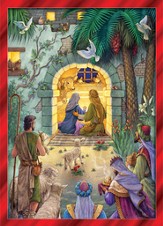 Peaceful Nativity Christmas Cards, 15 Cards and Envelopes