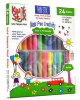 Magic Tri Stix 12 Color Washable Markers - Lasts 7 Days with Cap Off, Arts  & Crafts