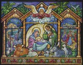 Stained Glass Nativity Advent Calendar