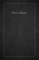 CEB Large-Print Thinline Bible--bonded leather, black