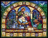 Stained Glass Holy Night Jigsaw Puzzle