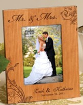 Personalized, Mr and Mrs 5x7 Photo