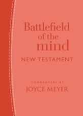 Battlefield of the Mind New  Testament--soft leather-look, coral