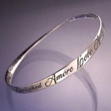 Love in Many Languages Mobius Bracelet