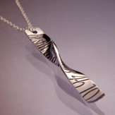 Be Still, Sterling Silver Helix Necklace