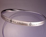 The Lord's Prayer, Gaelic, Sterling Silver Mobius Bracelet