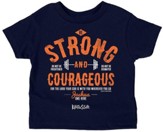 Strong And Courageous Shirt, Navy,  4T