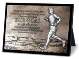 The Goal Runner Sculpture Plaque