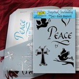 Bible Journaling Stencil, Peace, Cross