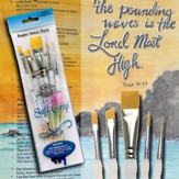 Soft Grip Paints Brushes, Pack of 5