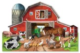 Busy Barn Shaped Floor Puzzle, 32 pieces