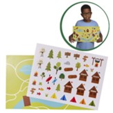 Camp Firelight: Create-a-Campsite Poster with Stickers (pkg. of 12)