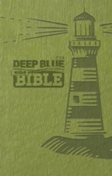 CEB Deep Blue Kids Bible--soft leather-look, lighthouse green