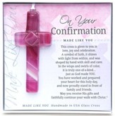 For Your Confirmation Cross Ornament, Pink