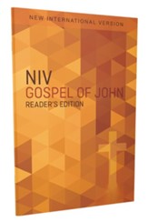 NIV Pocket Gospel of John, Reader's Edition, Softcover with Orange Cross