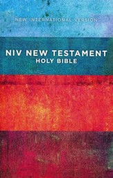 NIV Outreach New Testament--softcover, red/blue stripes