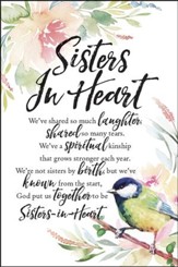 Sisters in Heart We've Shared So Much Laughter Plaque