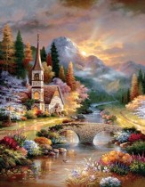 A Country Evening Service, 1000 Piece Jigsaw Puzzle