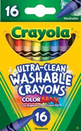 Crayola, Washable Crayons, 16 Pieces