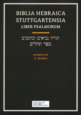 Biblia Hebraica Stuttgartensia Liber Psalmorum  - Slightly Imperfect